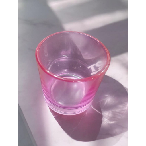 Candles Glass Jar-Pink Candles Glass Jar-Pink