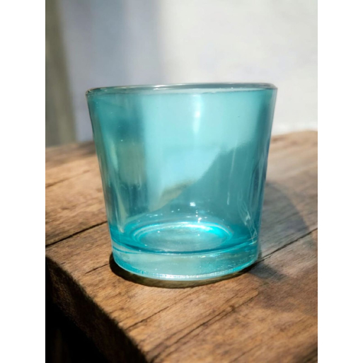 Candles Glass Jar-Turquoise Candles Glass Jar-Turquoise