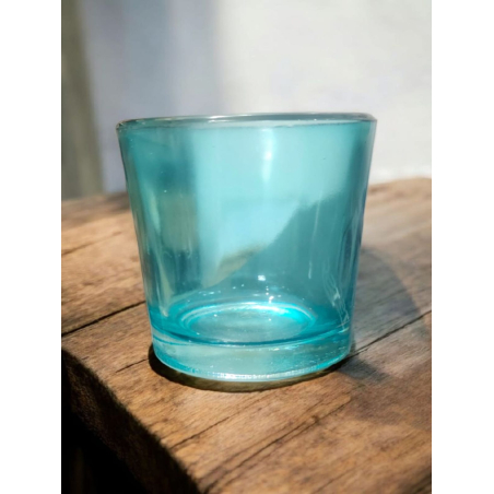Candles Glass Jar-Turquoise