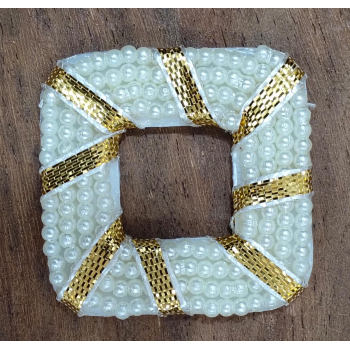 Square White Pearl Ring