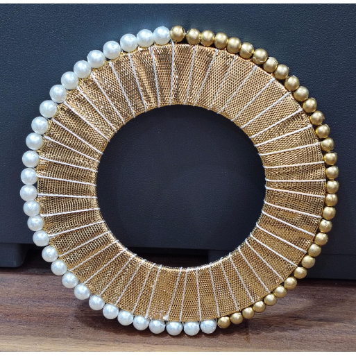 White and Golden Pearl Ring White and Golden Pearl Ring