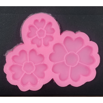 3 Cavity Flower Mould