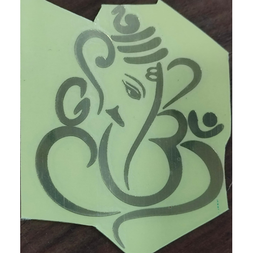 Ganesh ji Metalic stickers Ganesh ji Metalic stickers