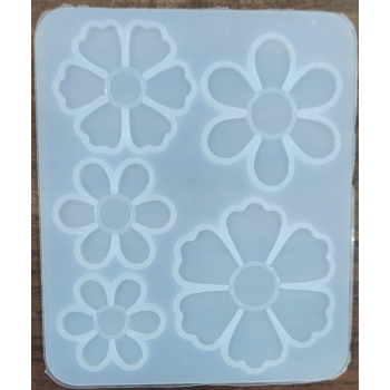 5 Cavity Flower Mould