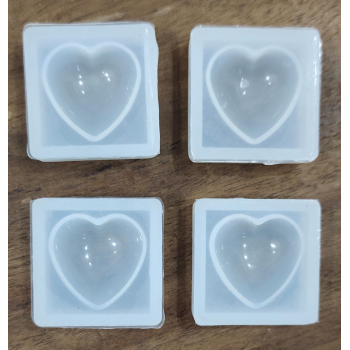 Heart Locket Mould- 4 Pcs