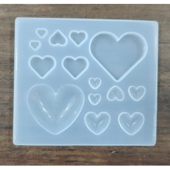 15 Cavity Heart Mould