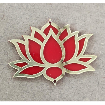 Lotus with Red acrylic