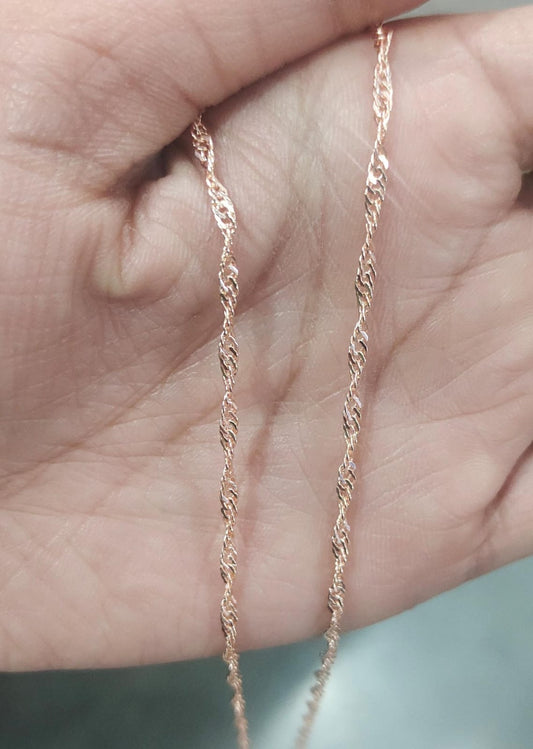 Anti Tarnish Rose Gold Chain-02