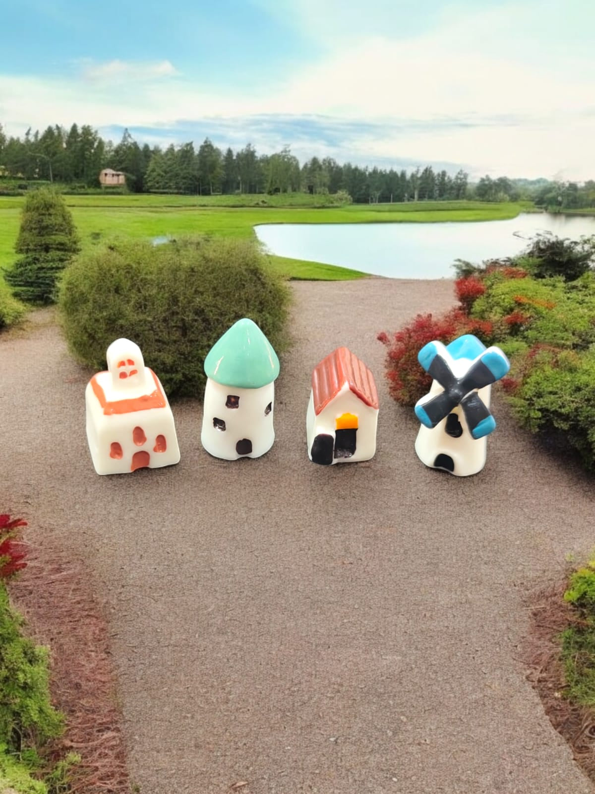 Church castle Windmil Cabin House