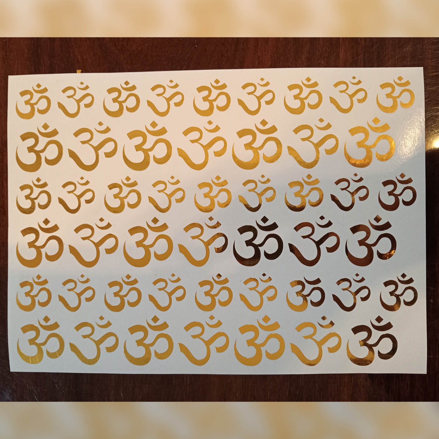 Vinyl Sticker Sheet - Om