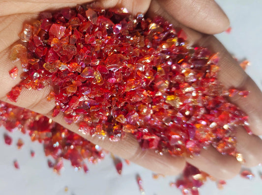 Holographic Orange color stone