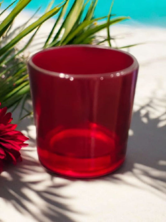 Candles Glass Jar-Red
