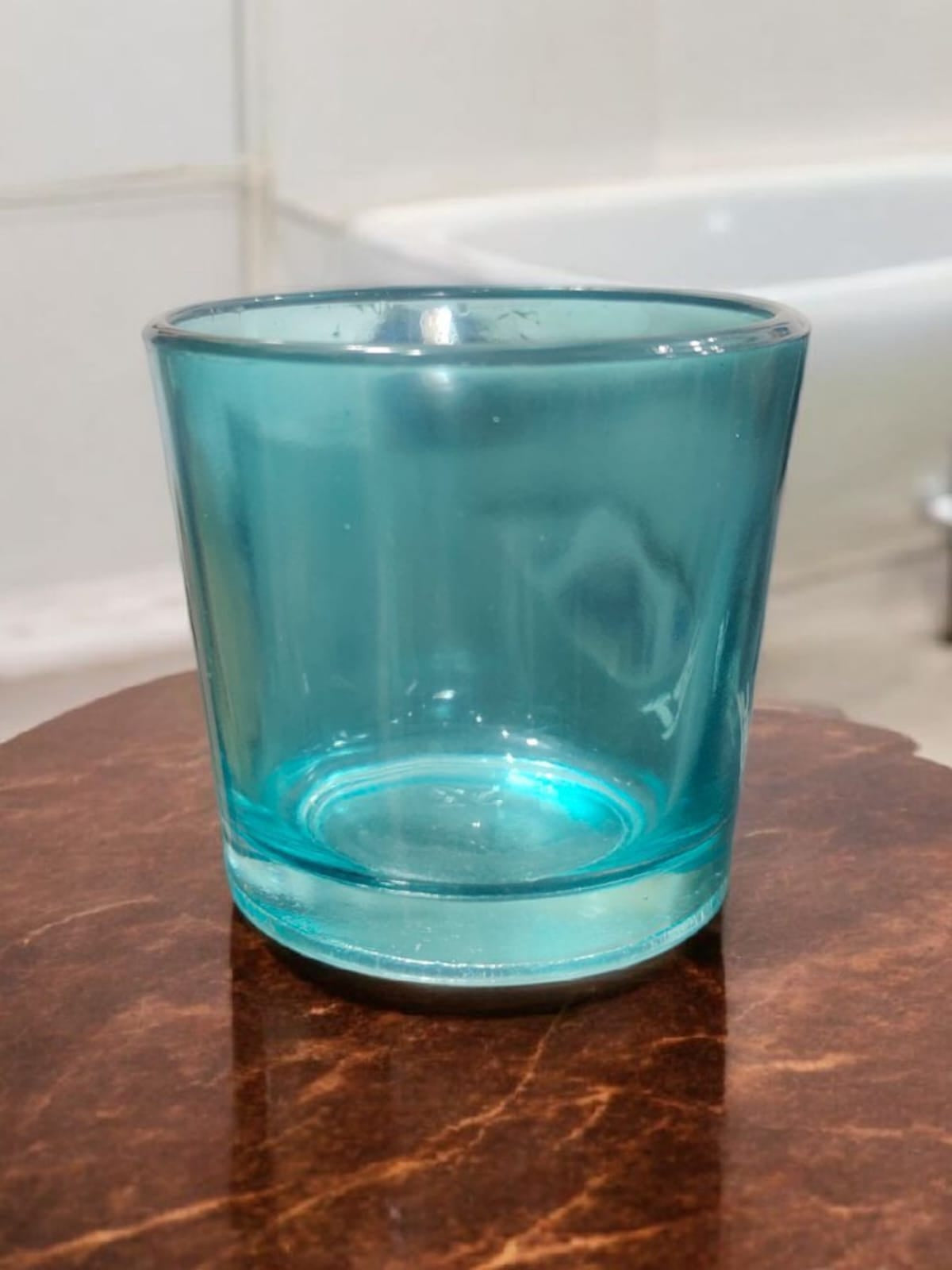 Candles Glass Jar-Turquoise