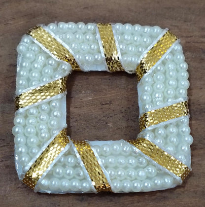 Square White Pearl Ring