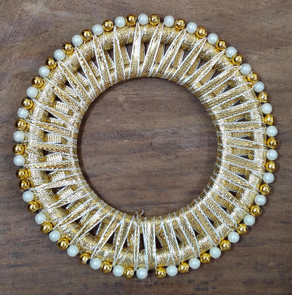 Round Pearl ring Gotta pati