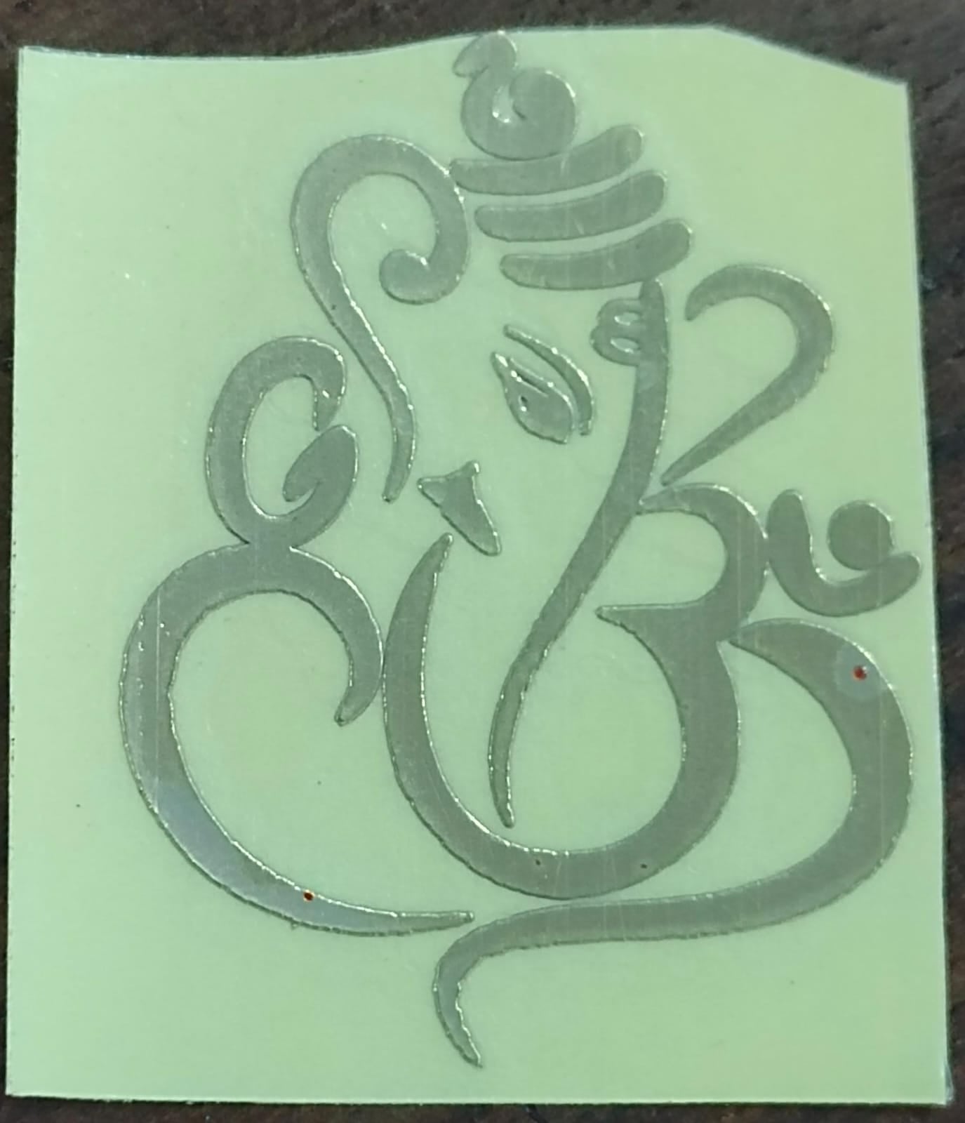 Ganesh ji Metalic stickers