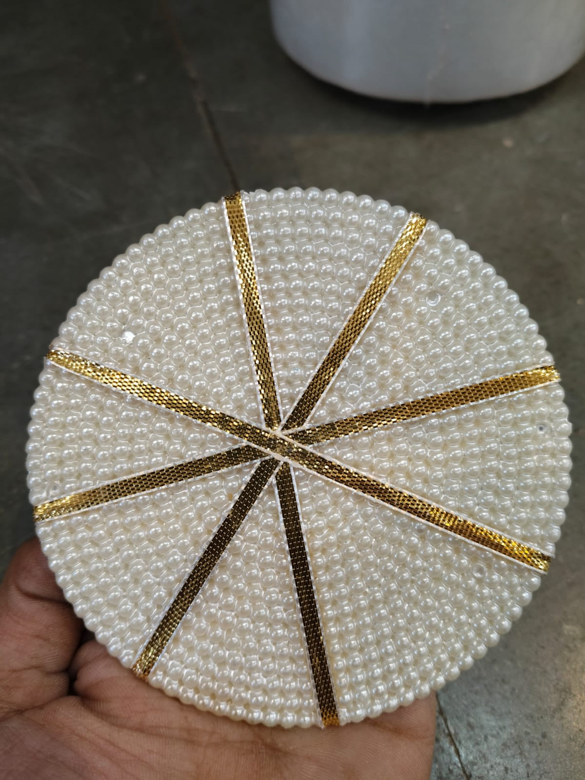 White Pearl 4 inch Base