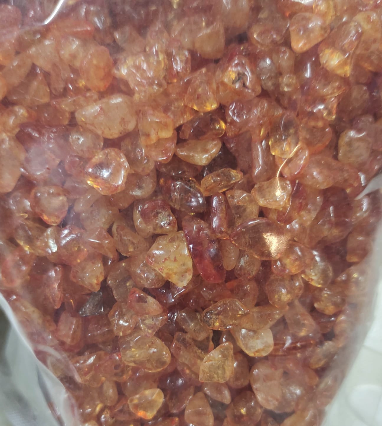 Orange Dye Stone_7 MM To 12 MM