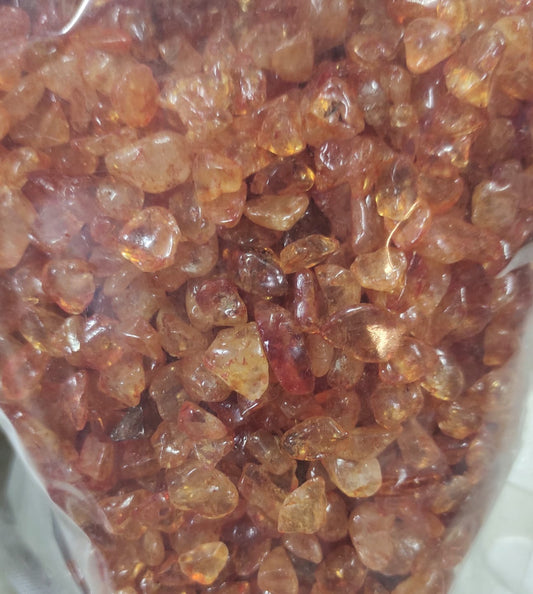 Orange Dye Stone_7 MM To 12 MM