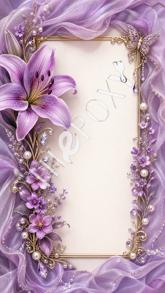 Floral frame Digital Print _ FLORAL-4