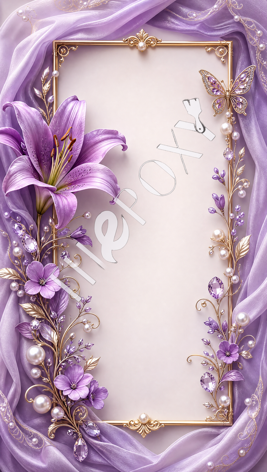 Floral frame Digital Print _ FLORAL-5