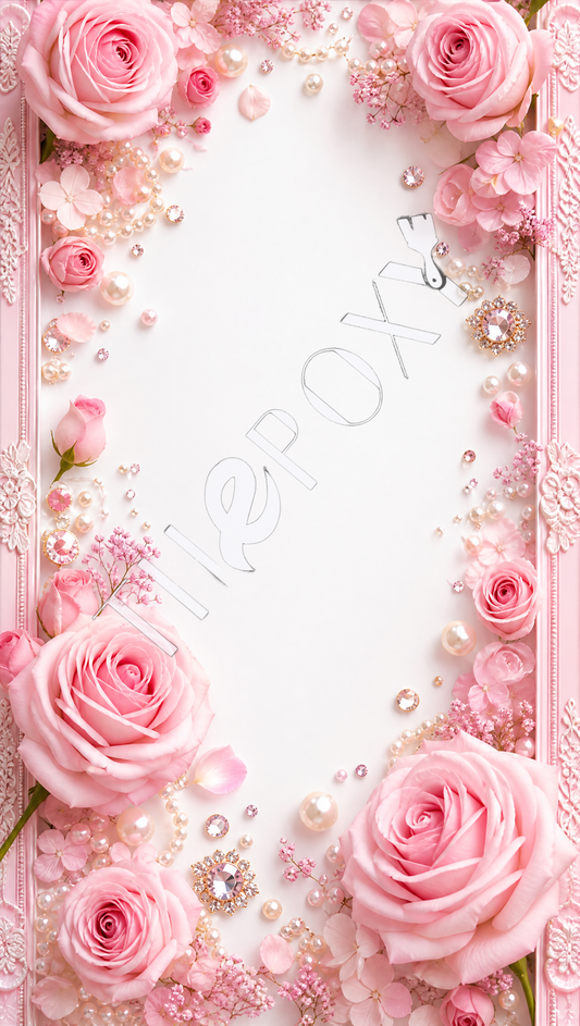 Floral frame Digital Print _ FLORAL-6