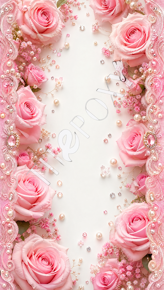 Floral frame Digital Print _ FLORAL-7