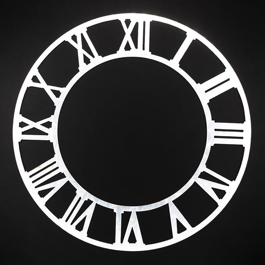 Acrylic Roman Number Ring Silver