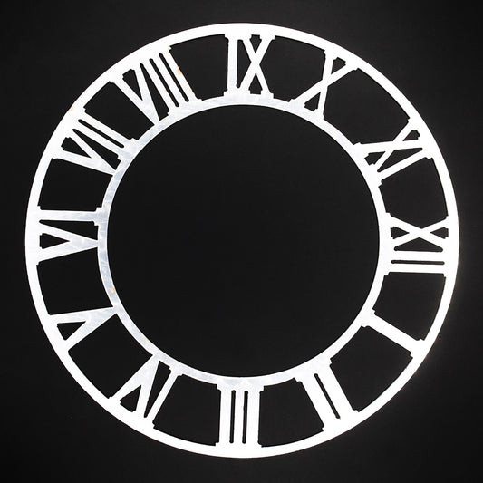 Acrylic Roman Number Ring Silver