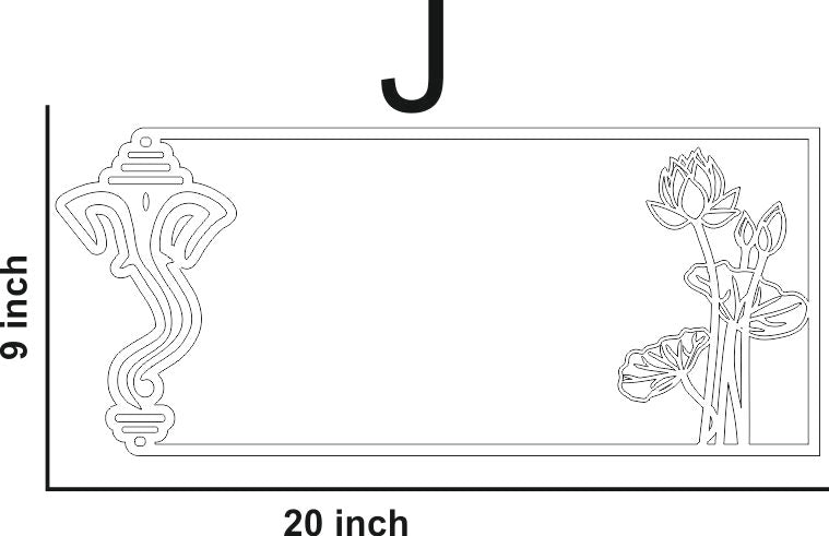 Acrylic Name Plate Design -J