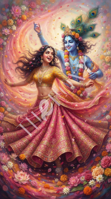Radha krishna Digital Print _ RK-14