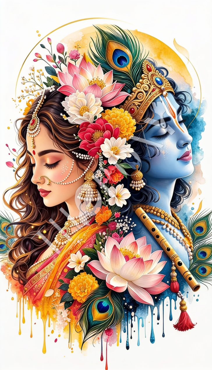 Radha krishna Digital Print _ RK-18
