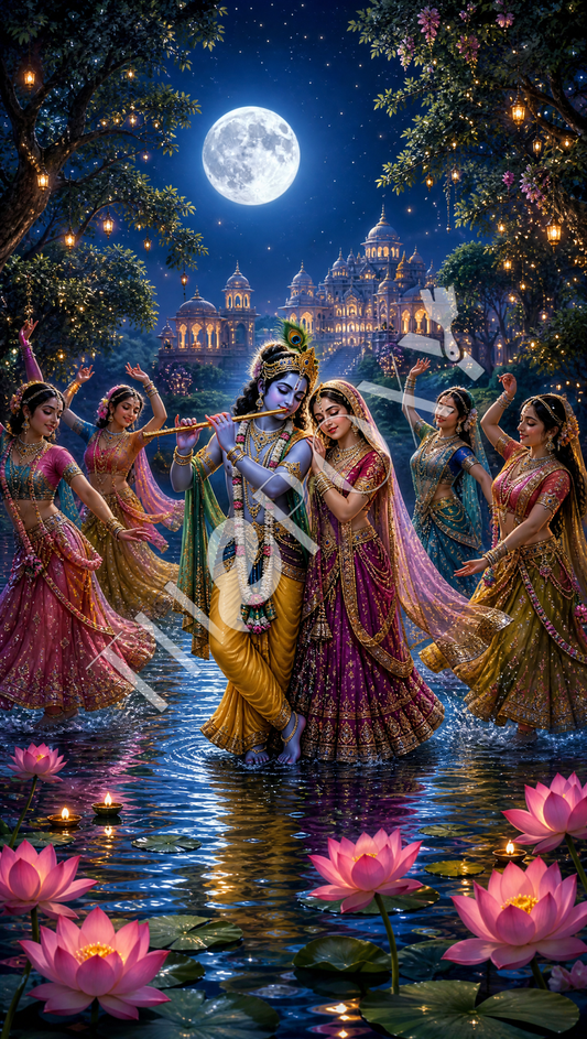 Radha krishna Digital Print _ RK-8