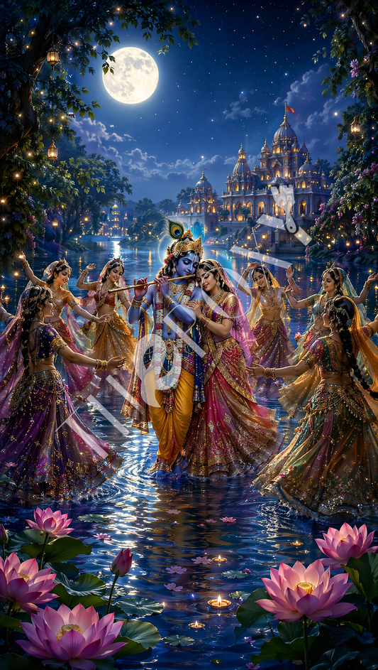Radha krishna Digital Print _ RK-9