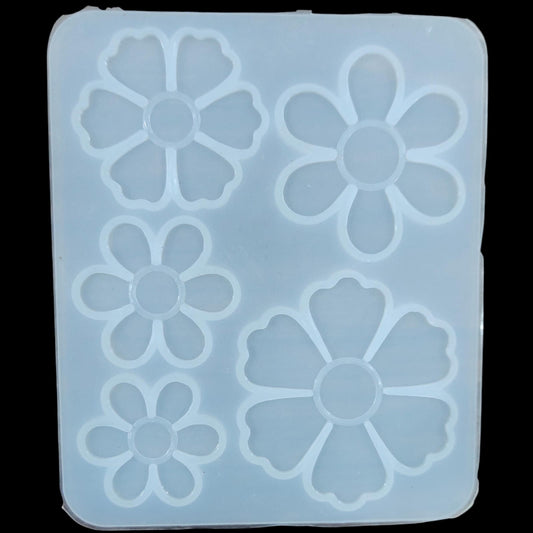 5 Cavity Flower Mould