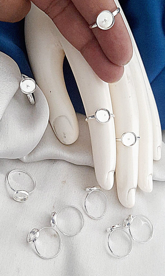 Round Fingure Ring- Silver