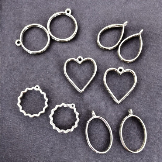 Mix Shape Pendant- Silver