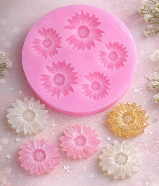 5 Cavity Flower Pink Mould