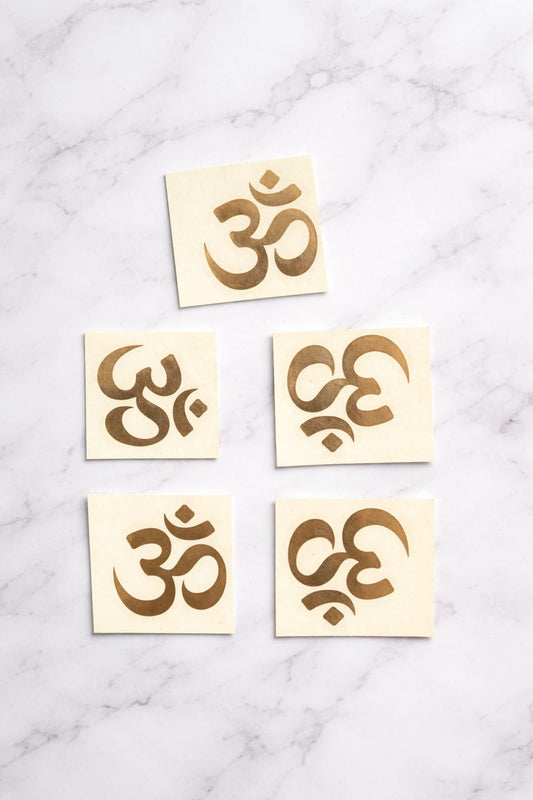Small Om Metallic Sticker