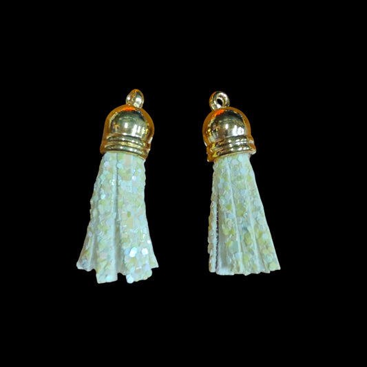 Gold cap Tassels-Light Yellow