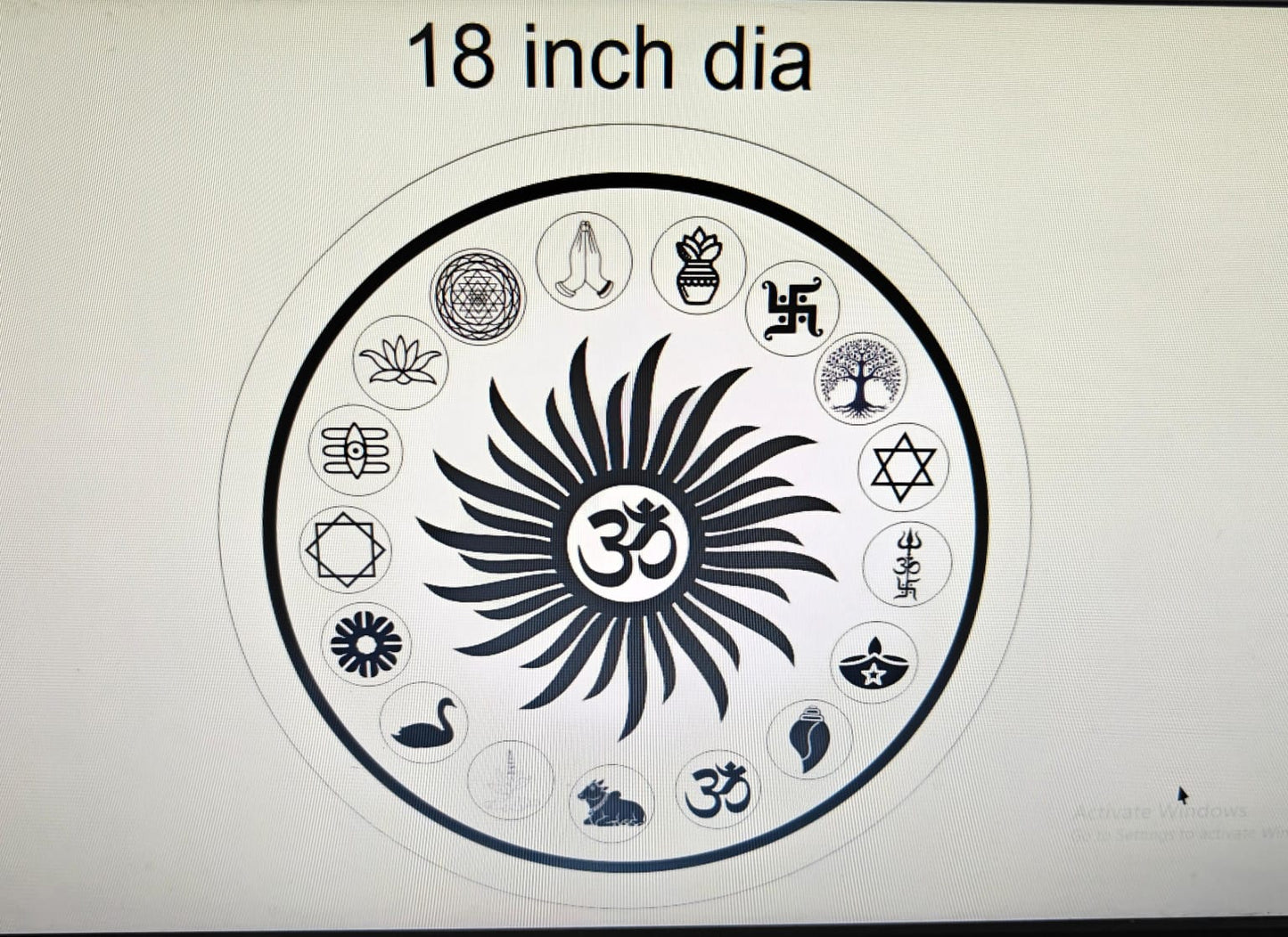 Hindu Mantra 18 Inch
