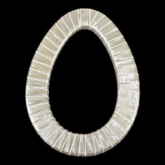 Silver Gotta ring oval shape
