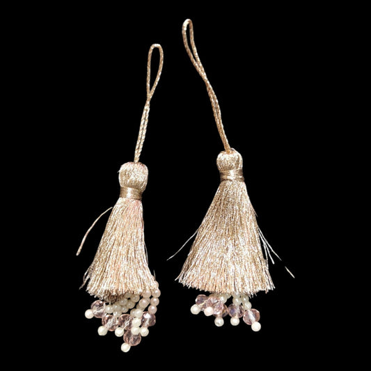 Tassels with White Pearl