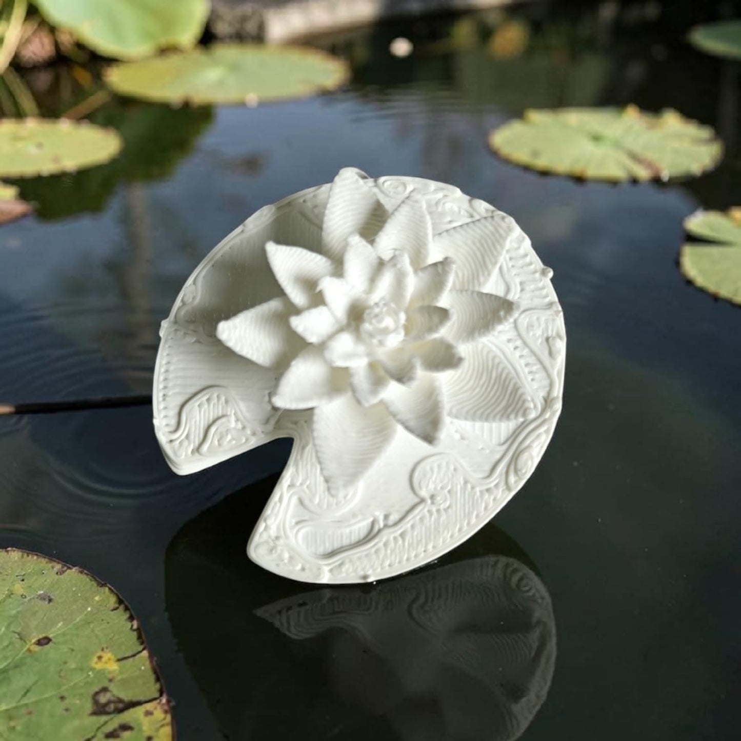 Lotus with Leaf -Big