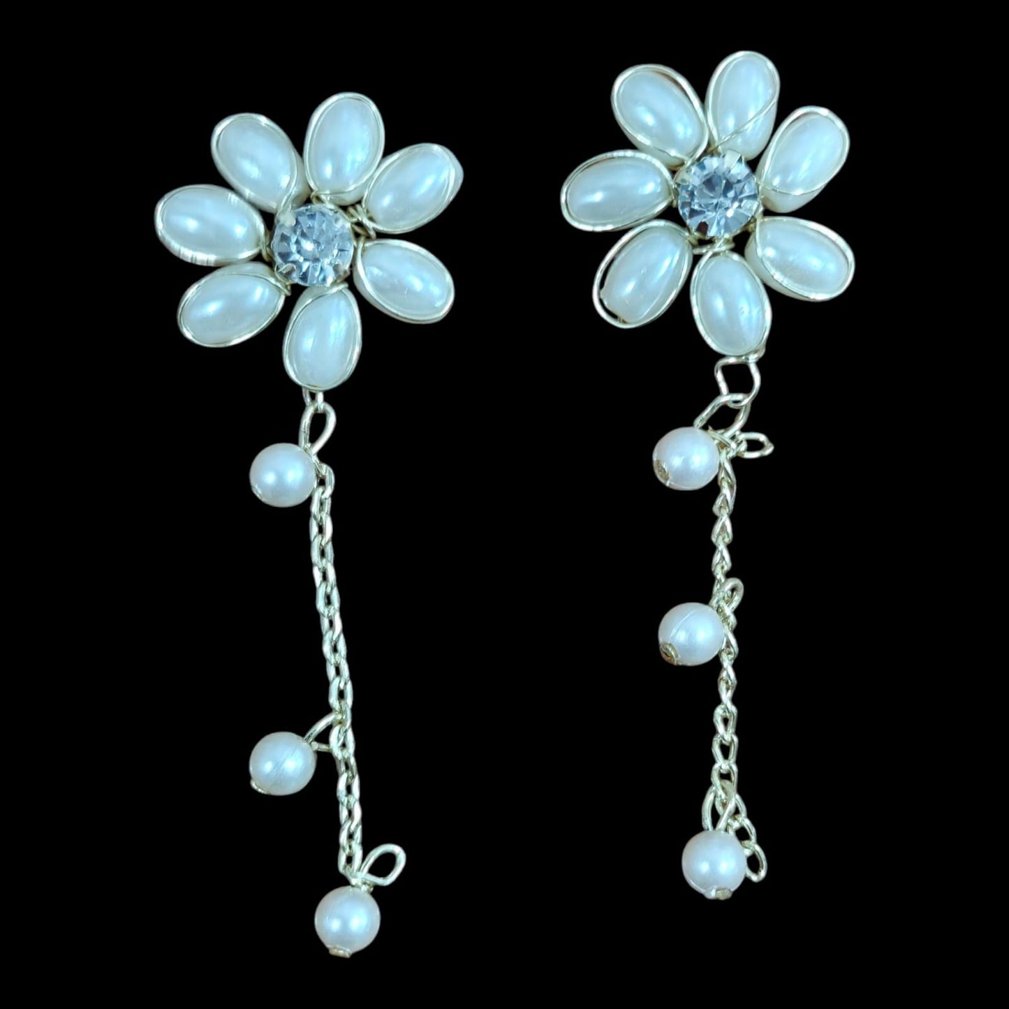 Pearl flowers with Hangings
