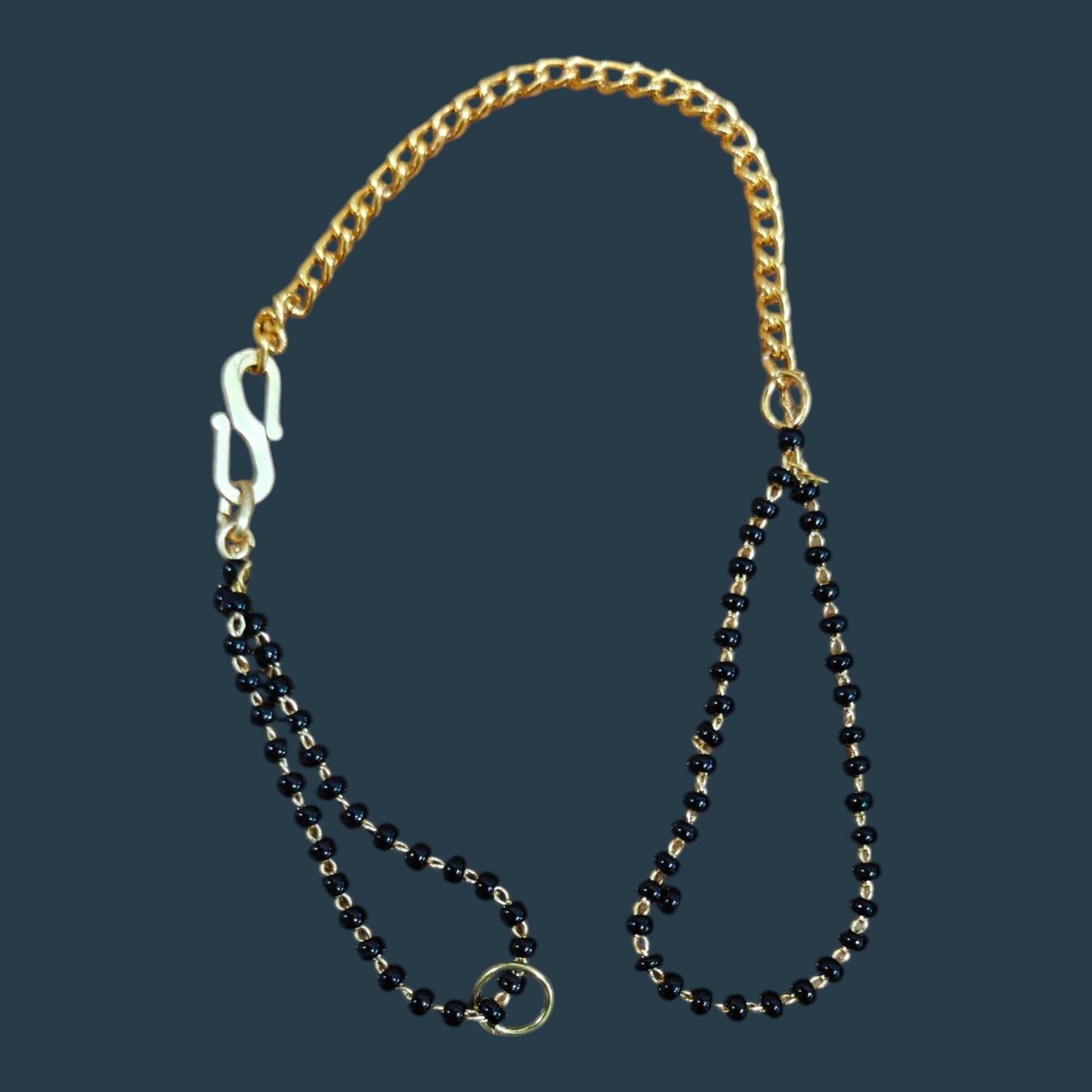 Black pearl Bracelet Chain
