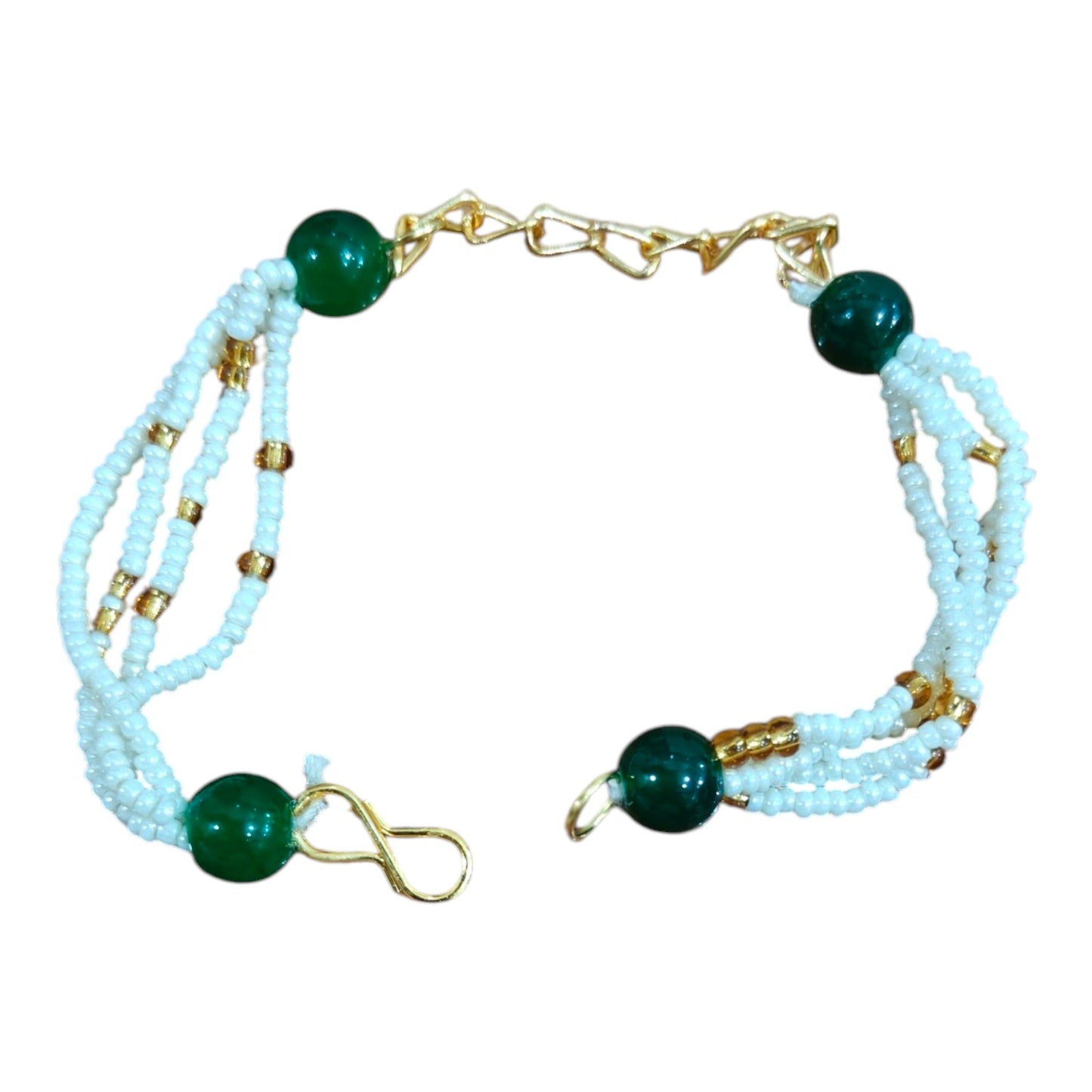 Green pearl Bracelet Chain