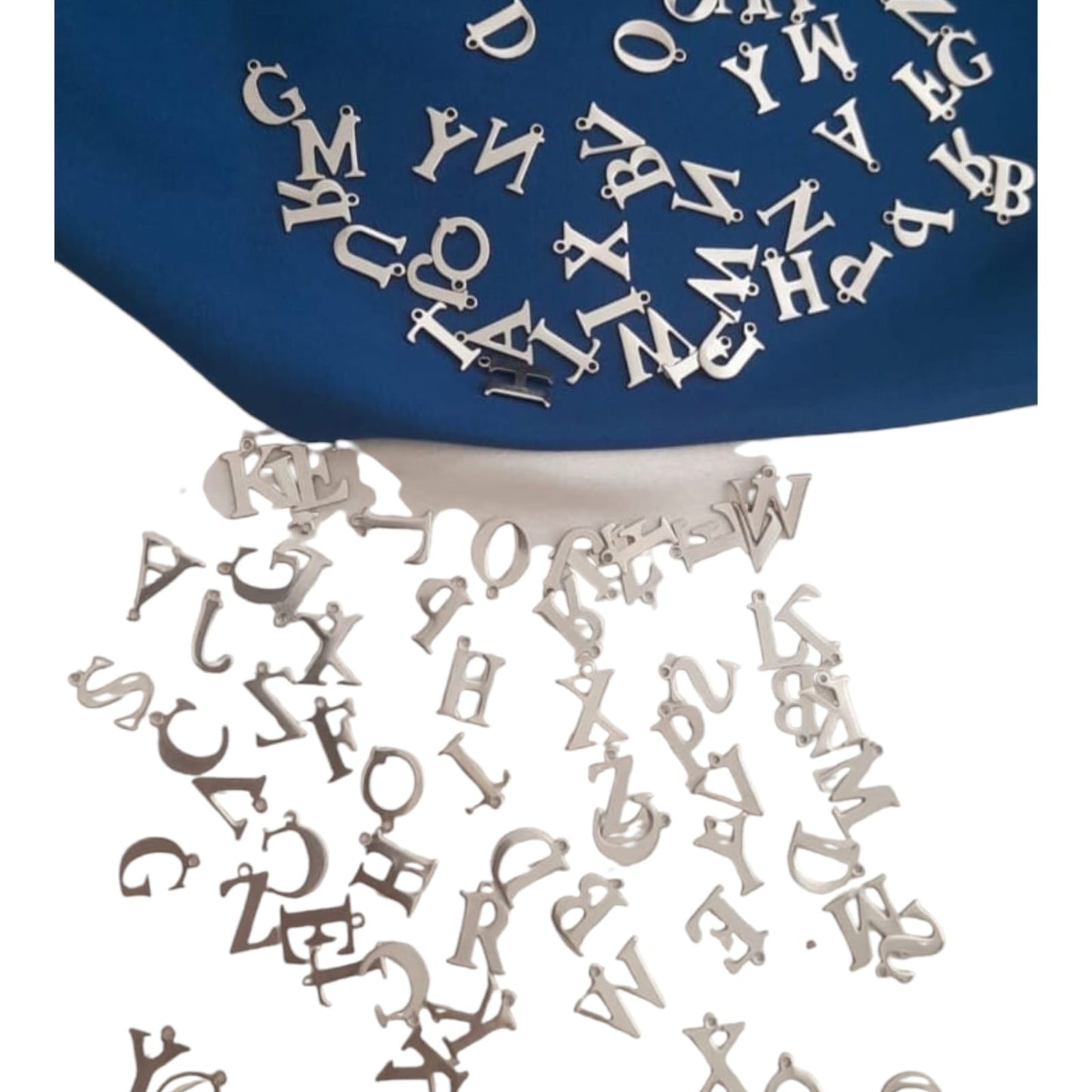 Alphabet Charm Anti Tarnish Silver