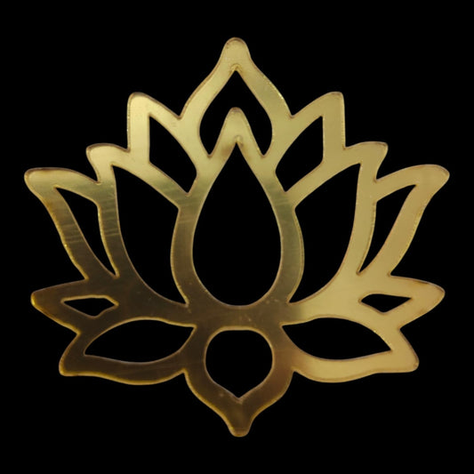 Golden Lotus Acrylic 2