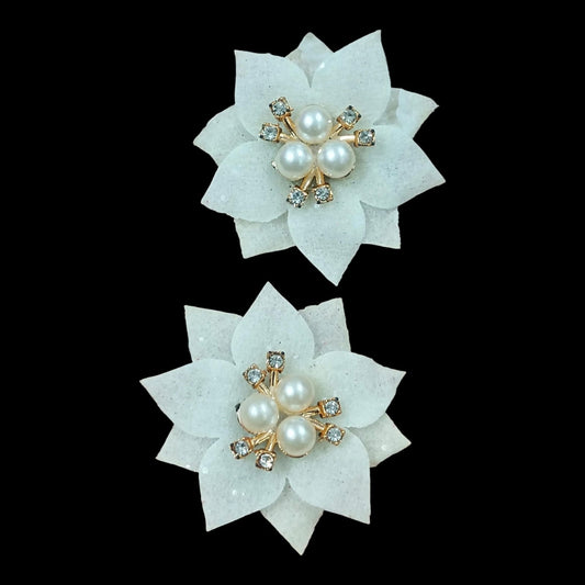 Lotus flower with Pearl Embellishment